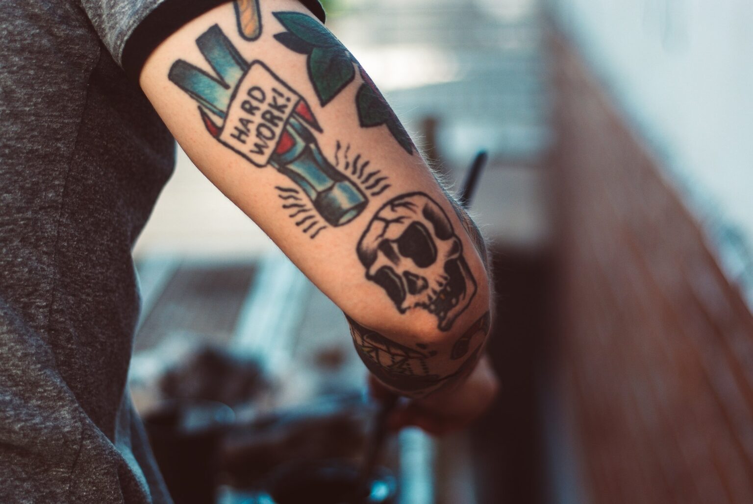 a tatto on a arm